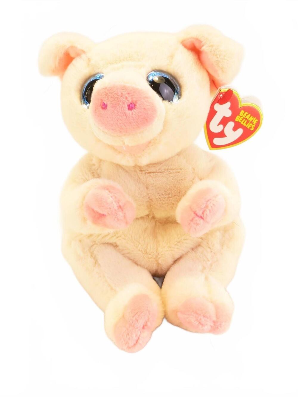 TY Penelope Pig Beanie Bellies Soft Plush Stuffed Animal Toy New 8” Vintage